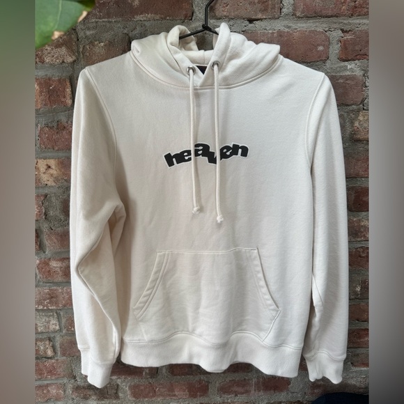 Heaven by Marc Jacobs pullover hoodie sweatshirt cream off white - Picture 1 of 9